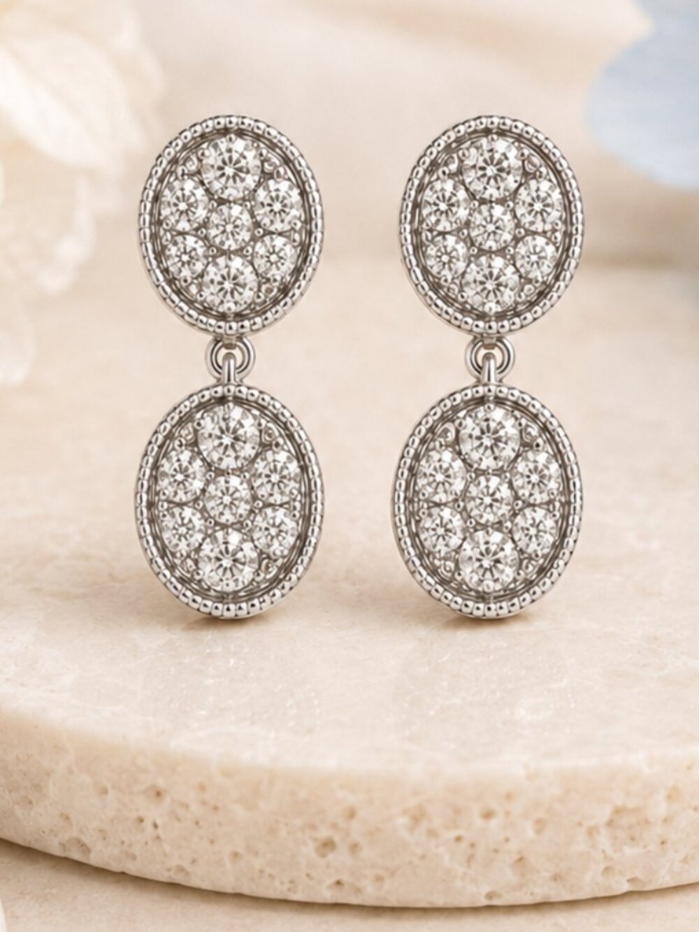 Luminous Diamond Drop Earrings